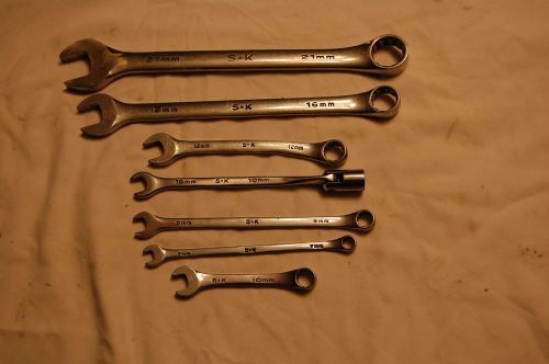 Assortment of s-k metric wrenches for sale
