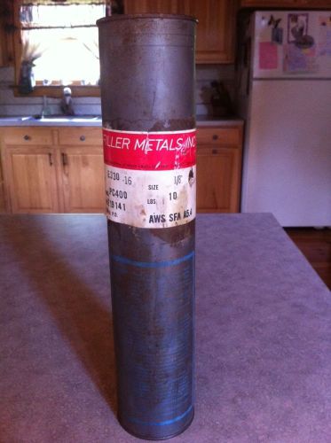 10 pounds of welding rods E330-16 AWS SFA A5.4E PC400 1/8&#034; in metal can.