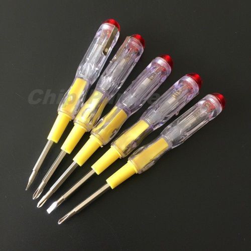 Voltage test pen handle slotted tip double-end screwdriver 100v-1000v for sale