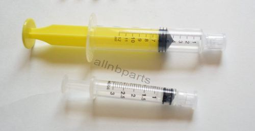 30Pc 3ml, 12ml Syringes Multi-Pack LUER LOCK/SLIP Clear Caps Set