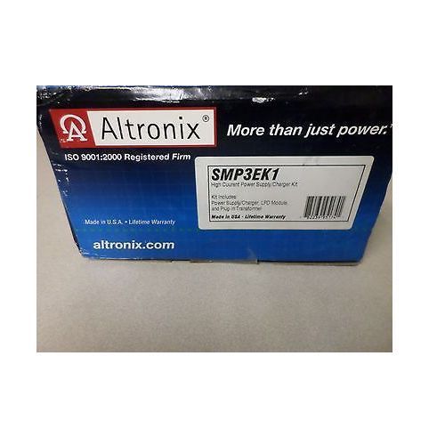 Altronix smp3ek1 high current power supply/charger kit for sale