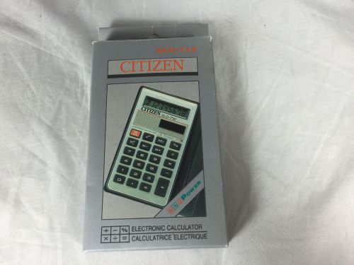 Vintage citizen sld-712 solar power and battery calculator in box