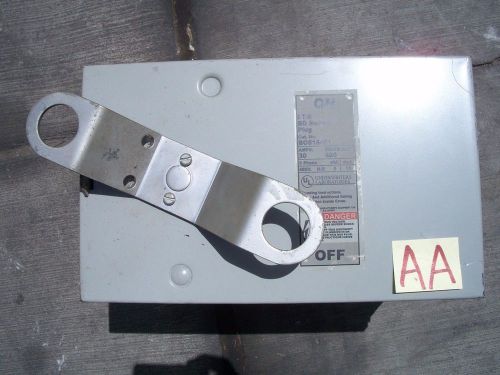 Siemens i-t-e bos16451 30a 30 a amp 600v 4 pole fusible busway plug used (aa) for sale