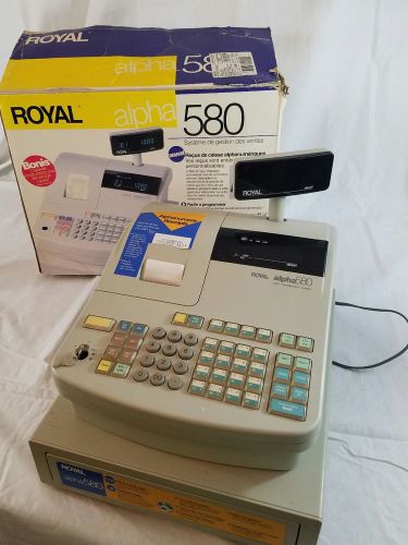 Royal Alpha 580 Cash Register w/Keys perfect for small business/concession stand