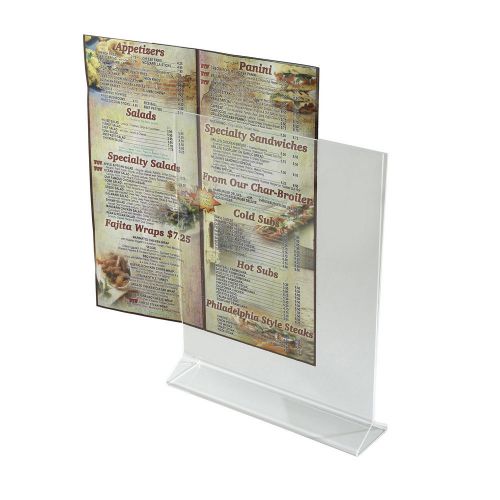 Winco ATCH-811, 8x11-Inch Acrylic Table Card Holder