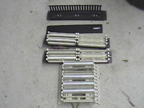 LOT of 110 Punch Down Panels, Rack mount &amp; Wall mount, AMP HUBBELL 110blk300ftk5