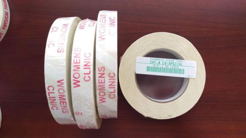 Lot of 4 Rolls SHAMROCK Steam Tape 3/4&#034; x 60yds &#034;Womens Clinic&#034; #CS-Special