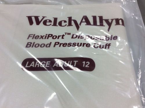 Welch Allyn  Lot Of 10 Flexiport Disposable Blood Pressure Cuff Large Adult 12