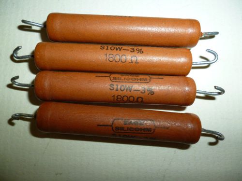 Resistor - Power - Lot of 4 - 1800 ohm - 10 watt - 3%