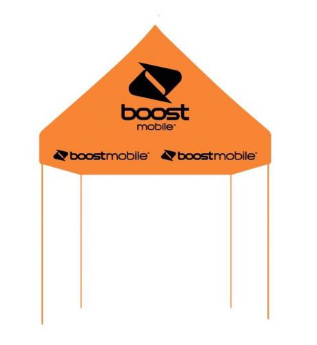 Boost mobile orange 5x5 full canopy (frame included) for sale