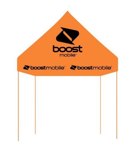 BOOST MOBILE ORANGE 5X5 FULL CANOPY (FRAME INCLUDED)