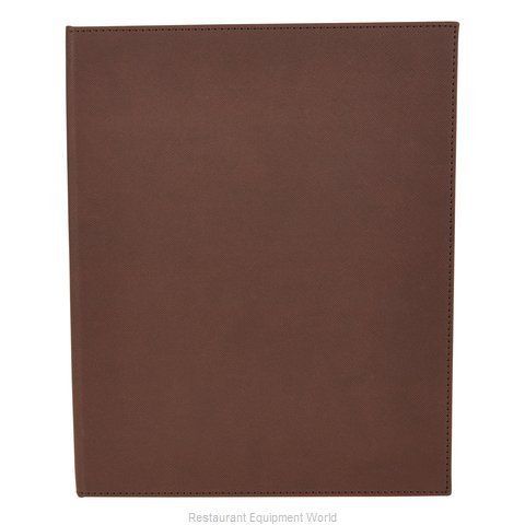 Winco LMD-811BN, Brown Two-Views Menu Cover for 8.5x11-Inch Inserts
