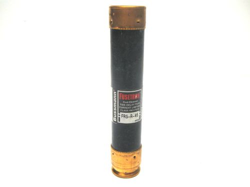 Bussmann frs-r-45 fusetron dual element time delay fuse 45 amp 600v class rk5 for sale