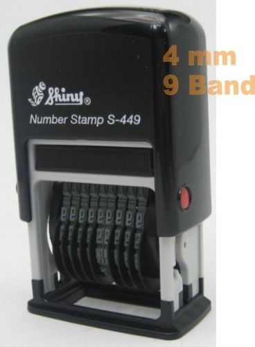 4mm 9band Number No. Self Inking Ink Pad Refill Stamp Printer bill invoice s449