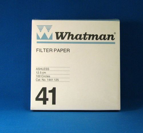 Whatman Grade No. 41 Quantitative Filter Paper, 125mm Ashless Pk/100