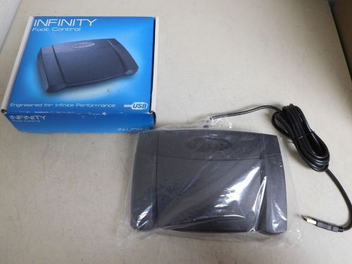 INFINITY IN-USB-2 VER 14 FOOT CONTROL PEDAL DICTATION TRANSCRIBER USB CONNECT