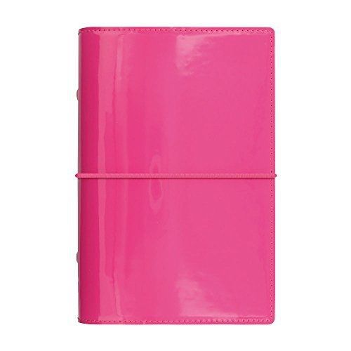 Filofax 2016 personal organizer, domino patent pink, 6.75 x 3.75&#034; (c022481-16) for sale