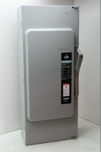 Siemens ju-324 i-t-e enclosed disconnect switch 200a / 60hp / nema type 1 for sale