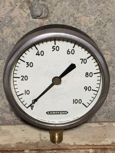 1940&#039;s Vintage BRASS Pressure Gauge, Brass, Steampunk, Antique, Steam, Water Air