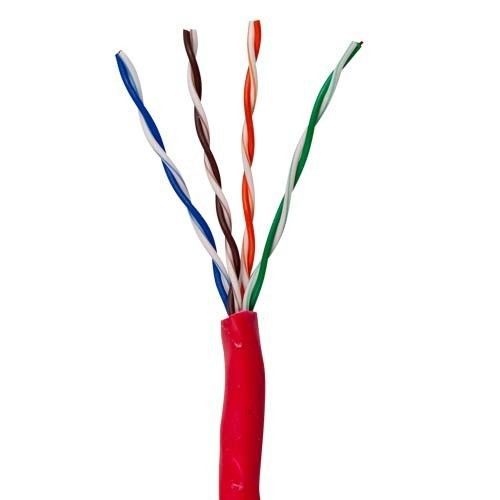 Cat5e cable 1000 ft pull box spool utp lan internet ethernet network wire - red for sale