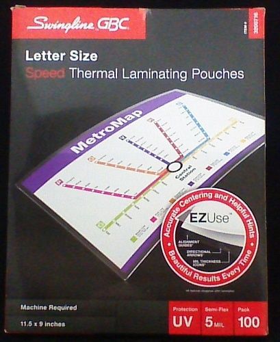 Swingline Letter Size Thermal Laminating Pouches