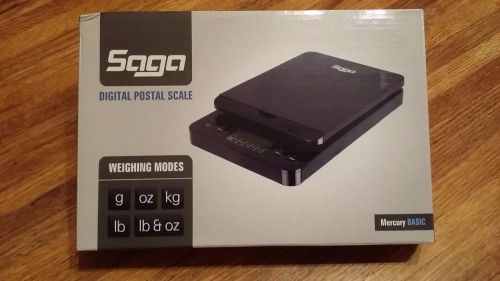 Brand New  SAGA 66 LB WHITE DIGITAL POSTAL SHIPPING SCALE  X 0.1 OZ