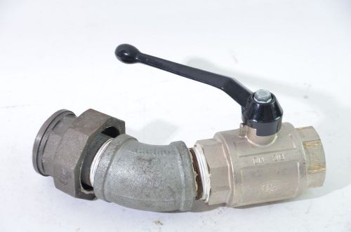 J.p. ward 90* valve 1-1/2”  pn 40 pel dn 38 flanged ball valve union for sale