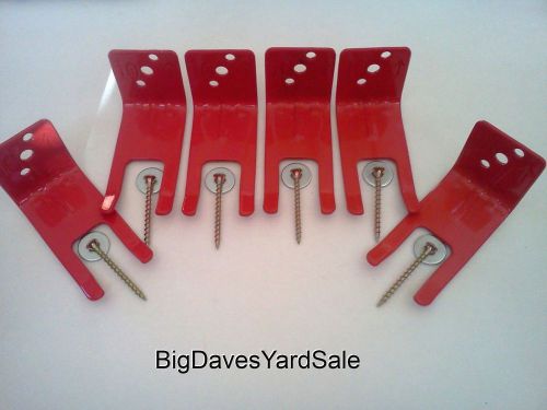 (6 Wall Hooks) Universal Mount, Hanger, Bracket for a 5 to 10 lb. Extinguisher