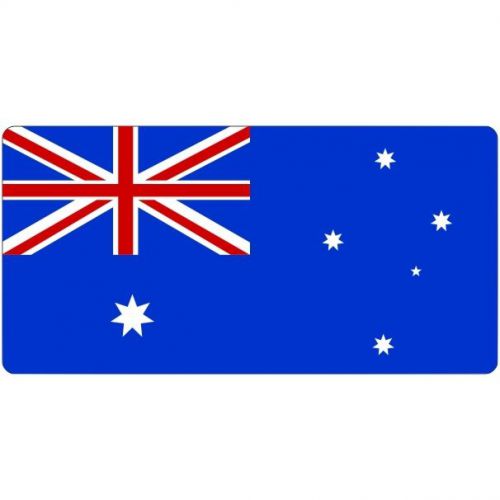 Lot of 3 AUSTRALIAN FLAG Hard Hat Stickers Flag of Australia Decals