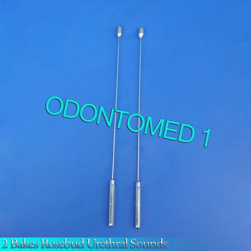 2 Pcs Bakes Rosebud Urethral Sounds 9mm+10mm