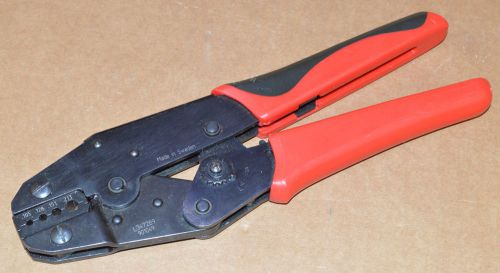 Molex crimper hand crimp tool with hex size die set .105&#034; .128&#034; .151&#034; .213&#034; for sale