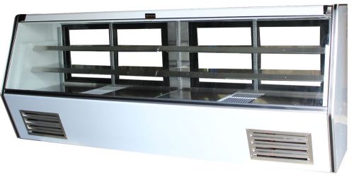 Cooltech refrigerated high deli meat display case 84&#034; for sale