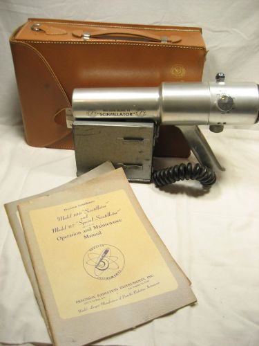 Vintage 1950’s SCINTILLATOR  Precision Model 111 nRadiation Detector  with paper
