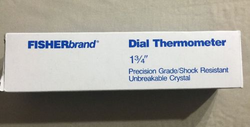 NEW IN BOX, 15-076-A FISHER SCIENTIFIC 1 3/4&#034; DIAL THERMOMETER -40 To 160 F