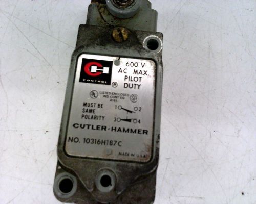 Eaton corporation limit switch non plug-in style assembled 600v 10316h187 for sale