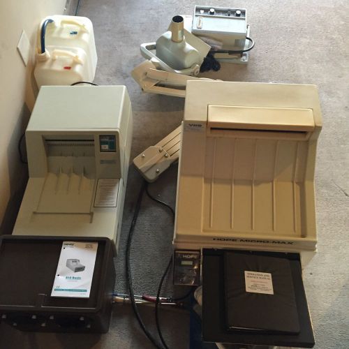 2 x-ray processors (Dentex/Hope)  and wall x-ray unit (SS White)--Package deal