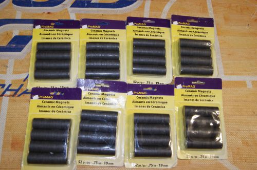 Lot 416 magnets round ceramic disc ferrite strong refrigerator craft 3/4&#034; magnet for sale