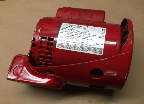 Bell &amp; gossett 1/3 hp type sc pump motor. part # 903578 model fqm 56a17d59f p for sale