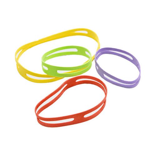 Moma rubber x-bands assorted color set of 16 rubber bands 4-way wrap office gift for sale
