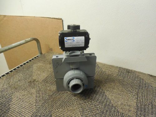 Nibco actuator w/ 1-1/2&#034; pvc socket ball valve nda 4 f04 nda4f04 new for sale