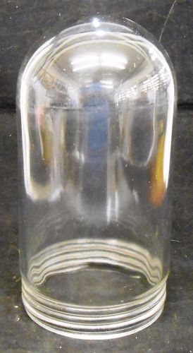UNKNOWN BRAND CLEAR GLASS GLOBE FIXTURE, APPROX 8 1/2&#034; HEIGHT, 4 1/8&#034; DIAMETER