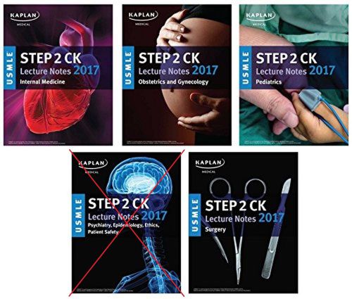 USMLE Step 2 Ck Lecture Notes 2017 by Kaplan (4 Books ONLY) (English) Epub