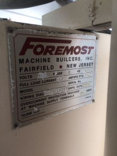Foremost vmf-07a-21 complete vacuum system  pump 7.5 hp for sale