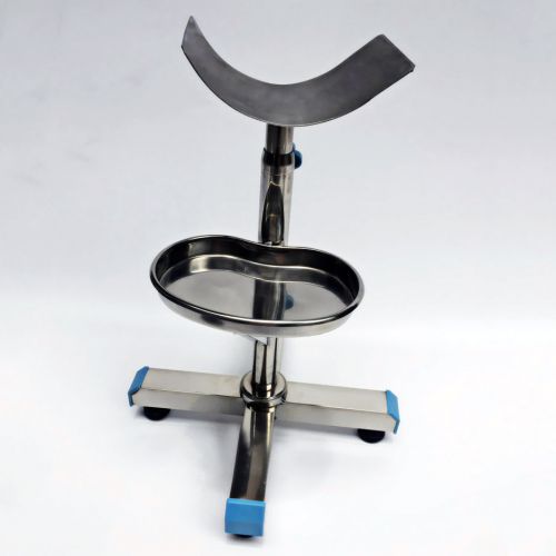 Adjustable Stainless Steel Medical Support Feet Foot Stand Holder With Tray