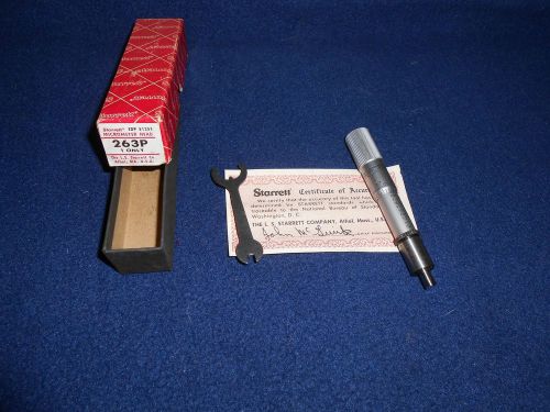 Starrett micrometer head edp 51251 263p 0-1&#034; range, .001&#034; grad for sale