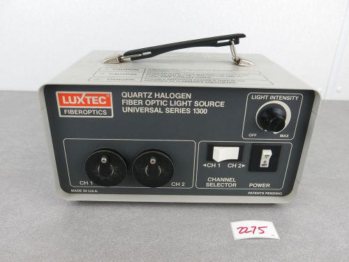Luxtec LUX 1300 Fiberoptics Light Source Endoscopic Endoscopy Fiber Optic
