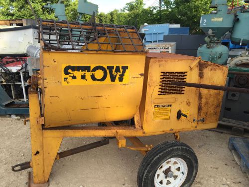Stow tow behind concrete mortar mixer electric marathon engine industrial for sale