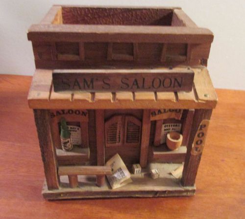 Hand Made Saloon Bar Pencil Holder or Artificial Flowers