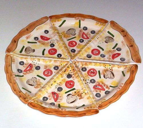 Pizza Serving Dish 20x20 Decorative Accessory Serving Tray 6 Pieces