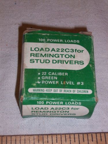 Remington Power Loads GREEN Level 3 Concrete Powder Actuated Tool A22C3 DESA  TH